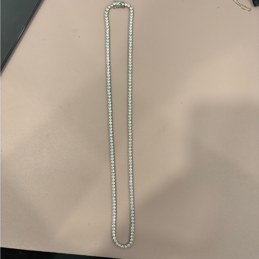 CZ tennis necklace